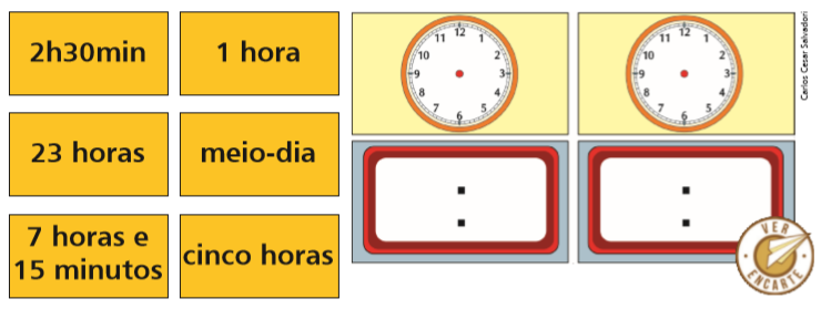 Jogo Marcando As Horas Curso Completo De Pedagogia