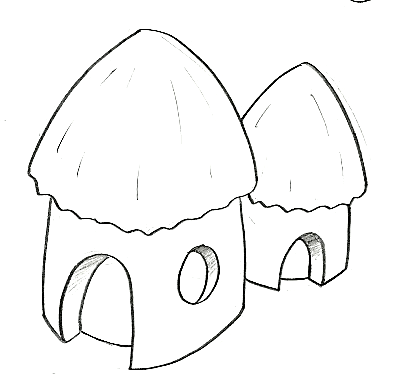 Desenhos de Casas para colorir, jogos de pintar e imprimir