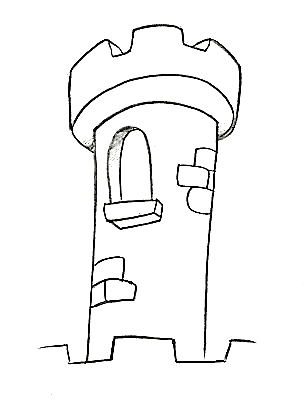 Desenho Para Colorir torre do castelo - Imagens Grátis Para Imprimir - img  18475