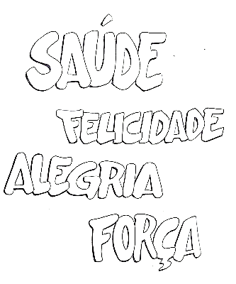 Desenhos de letras com carinhas para pintar