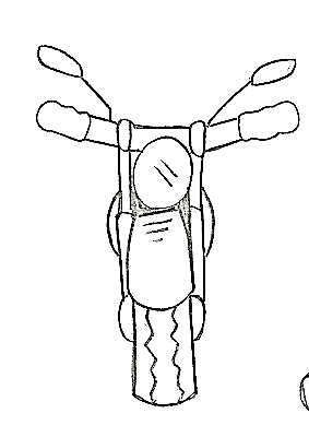 Desenho para Colorir – Transporte Moto - Aula Pronta