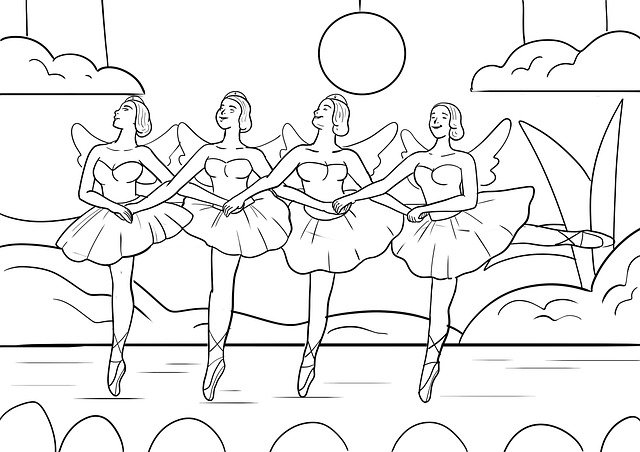 Desenhos de Bailarina Para Colorir e Imprimir - Pintar Grátis Online